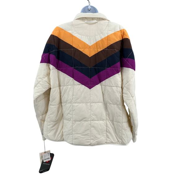 FP Movement Hatch Pippa Maternity Jacket WMNs XS Ivory Stripe Full Zip OB2025522 - Picture 12 of 16